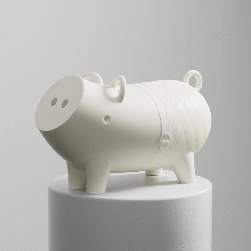 

Naokten Cartoon Pig Side Table Creative Kids Tea Table Compact Storage Box Trendy Small-Space Organizer
