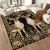 Deer Floor Mat Perfect for Dining Room Decorate Room Balcony Entryway Anti-slip Rug Anime Office Decor Best for Christmas