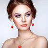 3/5/8pcs Red Strawberry Pendant Plant Series Resin Pendant, DIY Summer Beach Foot Chain Bracelet Earrings