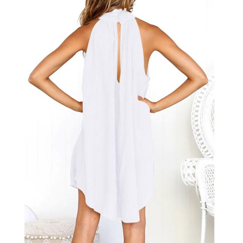 Elegante Vestido de Verano Irregular para Mujer, sin Mangas, para Fiesta en la Playa, para un Estilo y Comodidad sin Esfuerzo