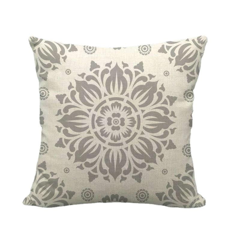 Bohemian Geometric Patterns Digital Printing Short Plush Pillow Covers For Car Sofa Office Cushion Cover Home Goods