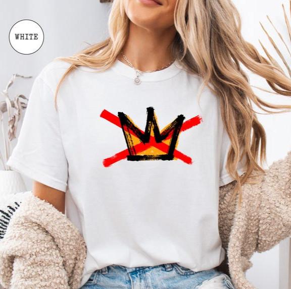 

NO KINGS Shirt | Democracy Over Royalty Anti-Monarchy Protest Unisex Tee Unisex T-Shirt S