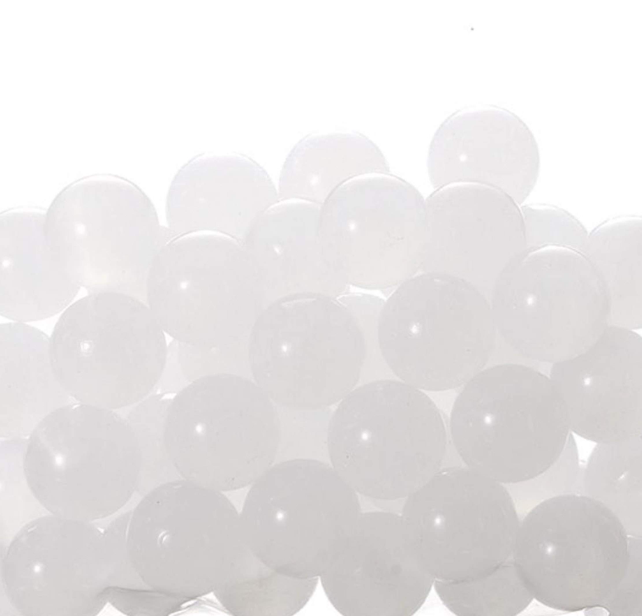Matsuno Hobby Glass Marbles, Made in Japan, 15mm White (Translucent), 1 Bag (250 Marbles), MW2377