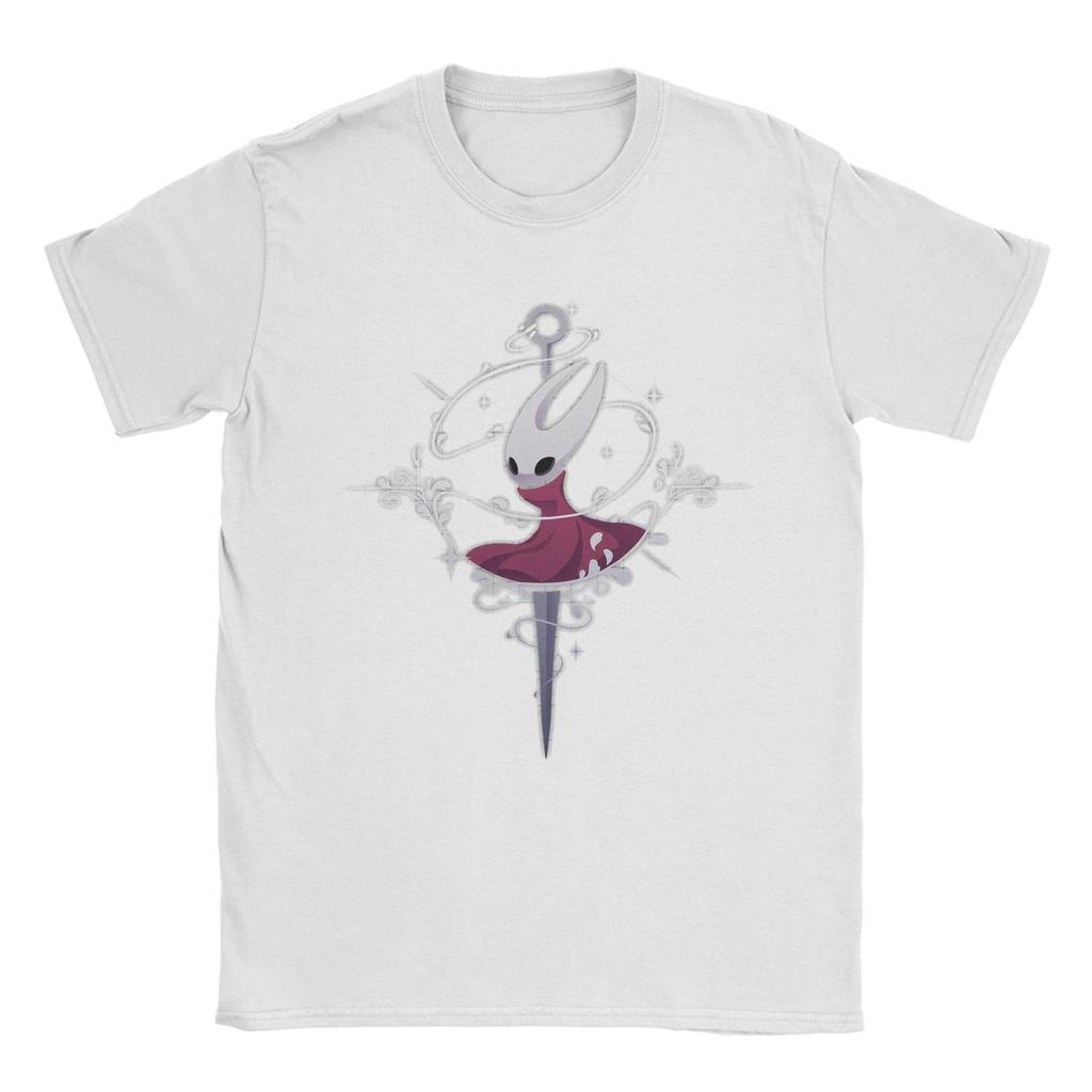 Hollow Knight Silksong Men T Shirt  Casual Tee Shirt Short Sleeve Crew Neck T-Shirt Cotton Adult Tops