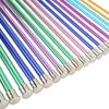 3.0-10.0mm Aluminum Knitting Needles 22pcs In 11 Sizes Colored Straight Needles  For Adults