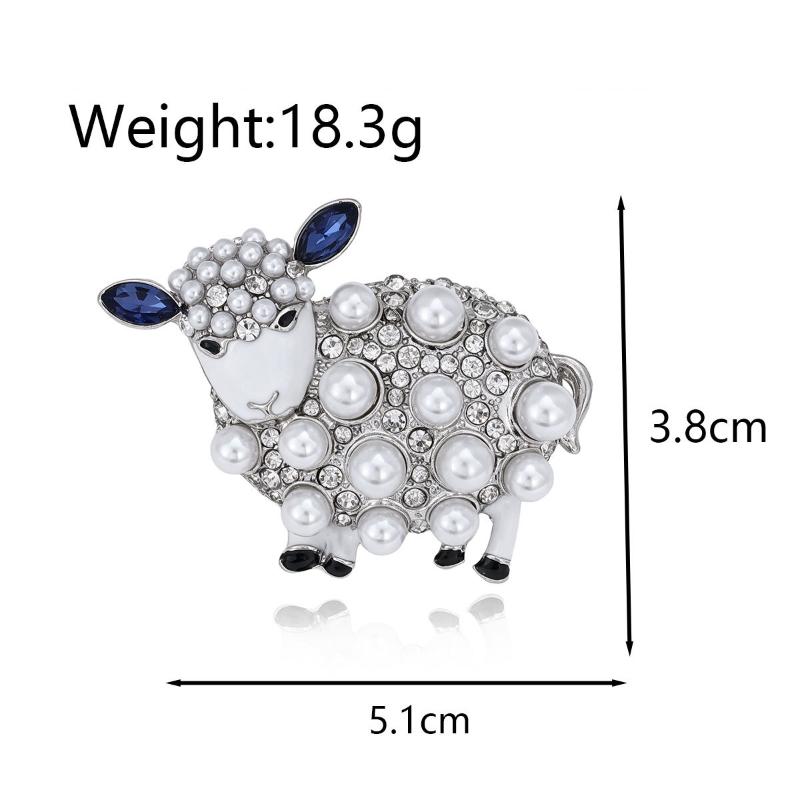 Classic Alloy Sheep Brooches For Women Unisex Animal Pins Casual Party Jewelry Accessories Gifts Decoration