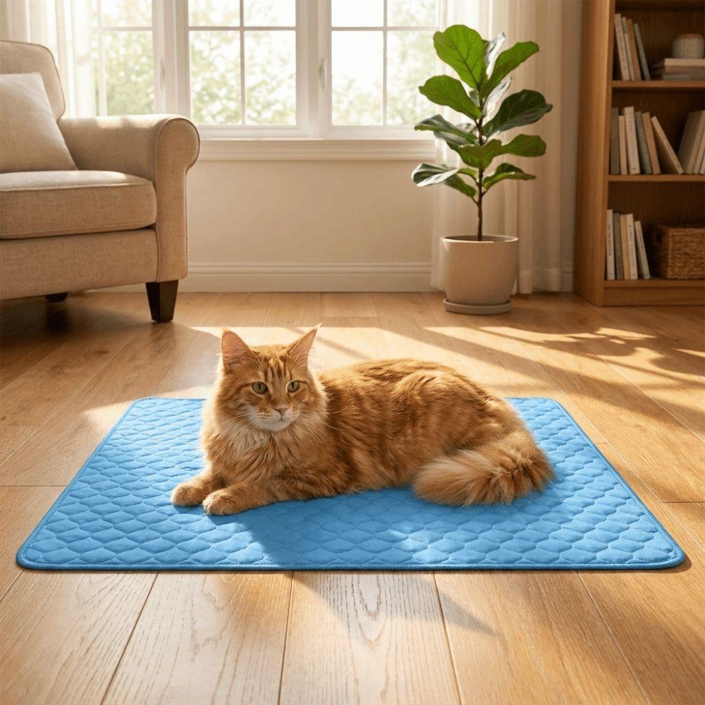 Nonslip Pet Cool Mattress Breathable Dog Sleeping Mat Kennel Liner Pet Ice Pad Indoor Use