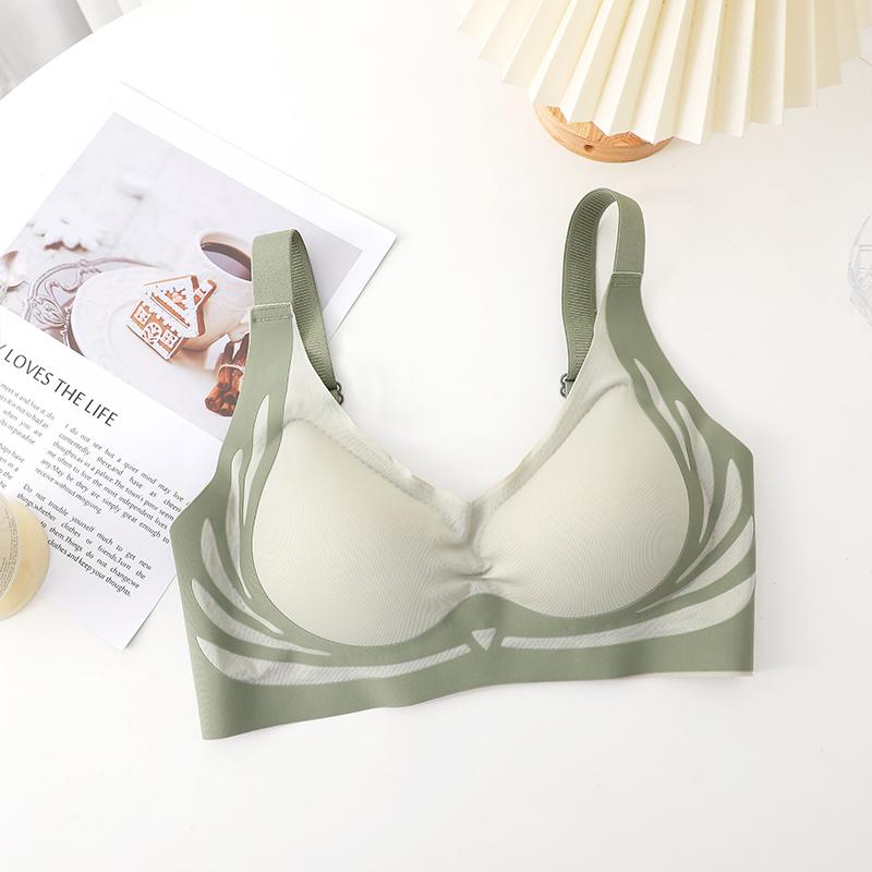 FINETOO Seamless Bras Plus Size Sports Push Up Bra Top Support Comfortable Underwear Brassiere Yoga Fitness Sleep Vest Bralette