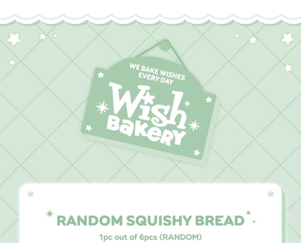 NCT WISH [Wish Bakery] MD (RANDOM SQUISHY BREAD)