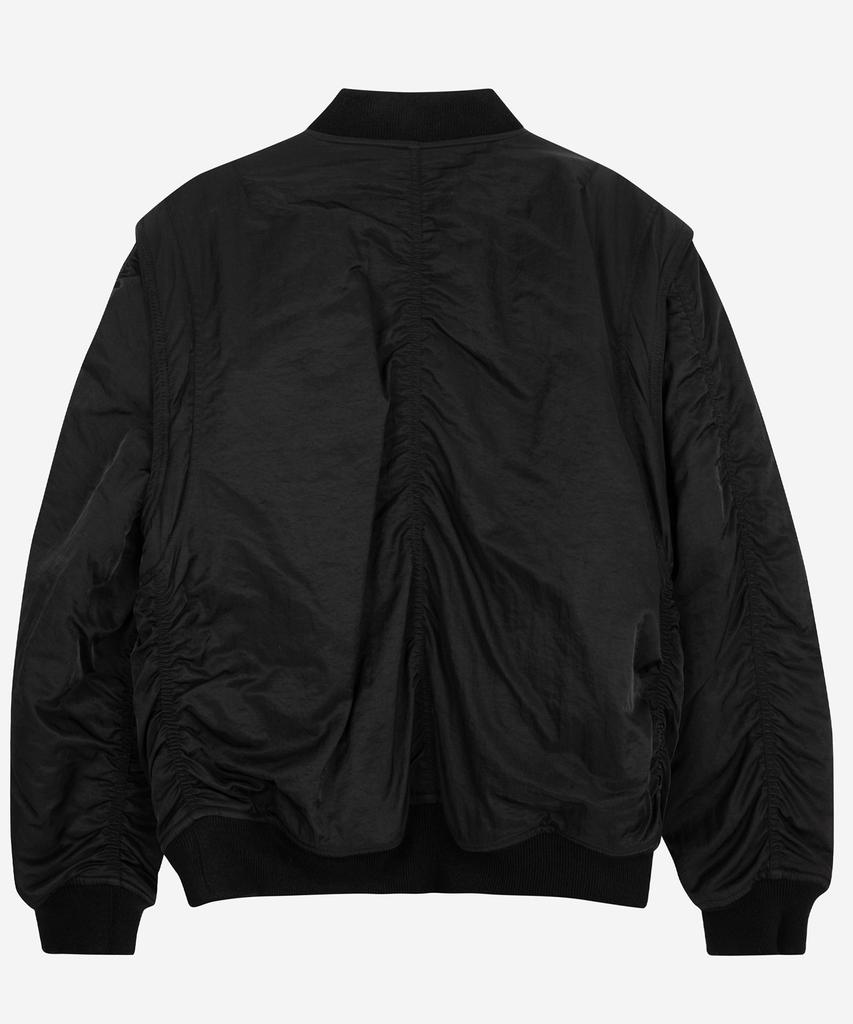Publicifure Washed Nylon Ma1 Bomber Jacket_Black