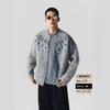 Unisex Vintage-Inspired Knit Cardigan Sweater Loose Fit V-Neck Long Sleeve Winter Casual Wear