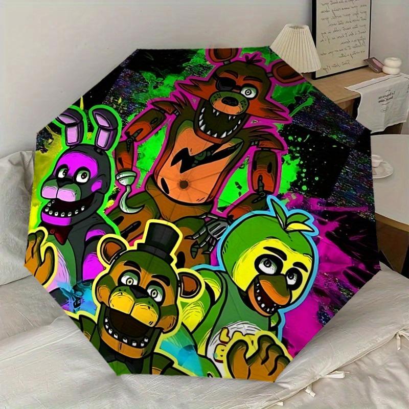 1pc FNAF Themed Umbrella for Men & Women, Valentine's Day Christmas Decorative Umbrell014