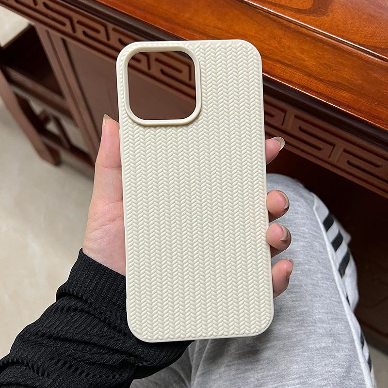 Popular Knitted Pattern Is Suitable for iPhone11Pro Mobile Phone Case, Simple Apple 11/11 All-inclusive Anti-drop 11 Protective Case.