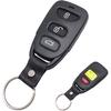 Keyless Entry Remote Key Fob Cover Case Fit for 2007-2010 Hyundai Elantra 2006-2010 Sonata Tucson for Kia Key Fob Shell 4 Buttons (1)