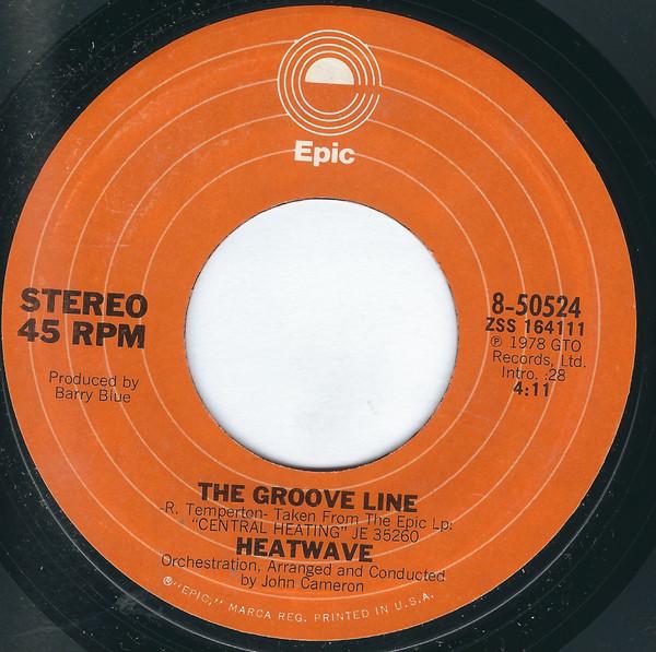 

7inch Record HEATWAVE - The Groove Line 850524 Epic 1978 US Soul/Funk Used