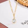 Ladies Crystal Pendant Necklace Jewelry