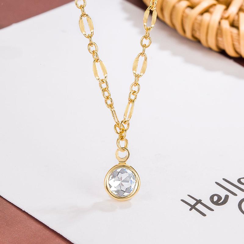 Ladies Crystal Pendant Necklace Jewelry