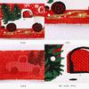 Ribbon for Christmas tree red 5 m
