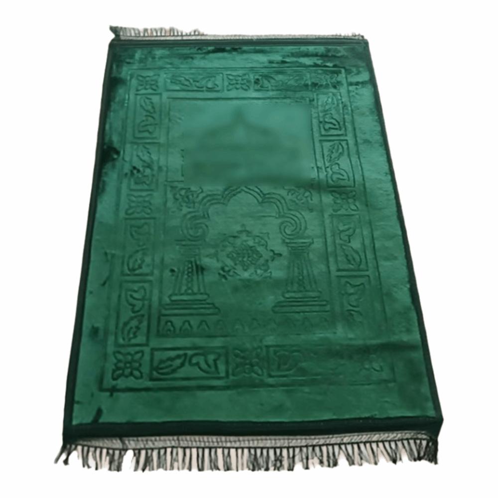 Muslim Hajj Qibla Mat 110*70cm Embossed Sofa Coffee Table Mat Thickened Non Slip Prayer Mat Rug Multifunctional Floor Mat