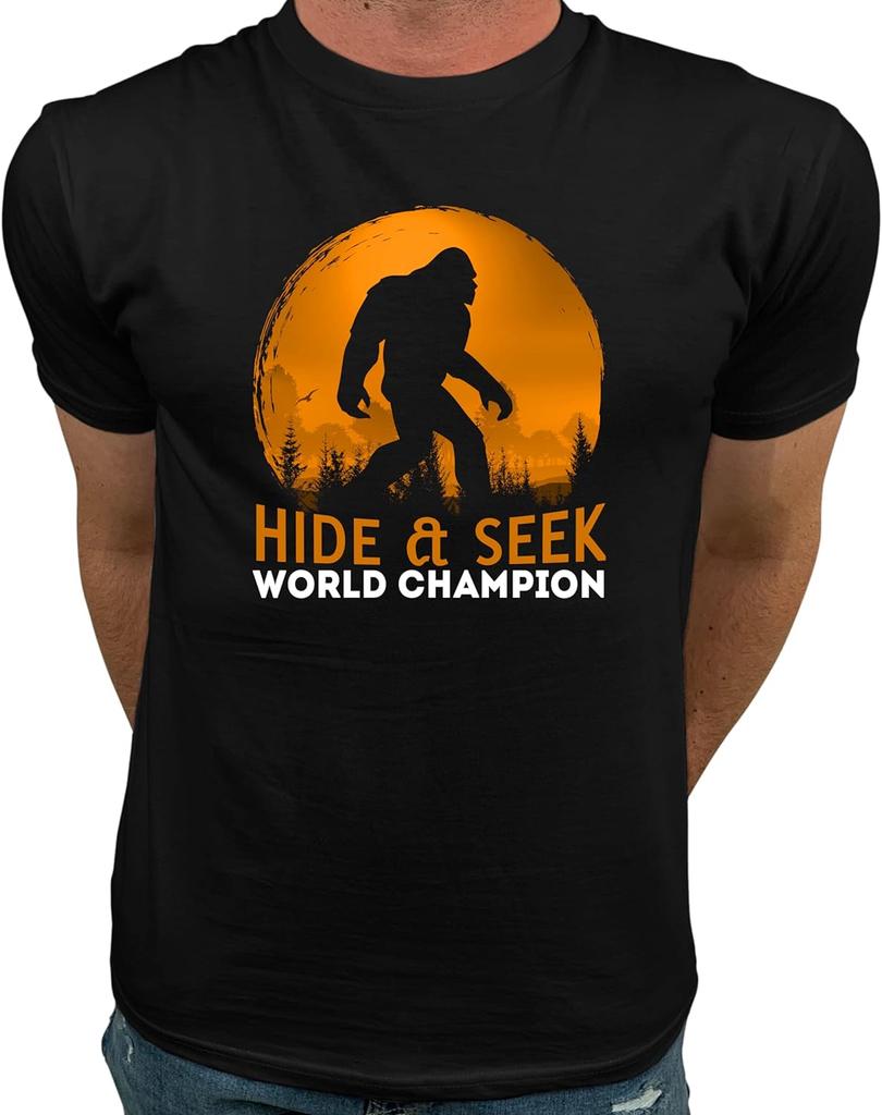 Market Trendz Bigfoot Hide and Seek Shirt Bigfoot T Shirts for Unisex  Bigfoot Gifts for Unisex Clothing  One Piece  Graphic Tshirts