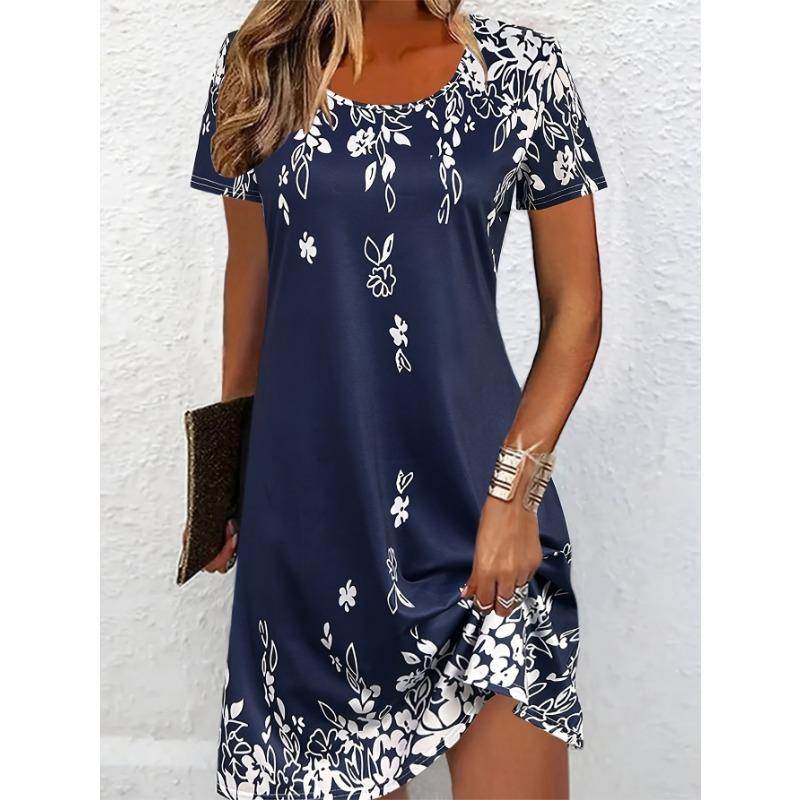 

Casual Vintage-style Short-sleeve Dress S