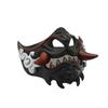 Halloween Half Face Japanese Mask Halloween Evil Devil Party Mask Toy Demon Samurai Mask Masquerade Party Wear Accessories Prop