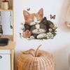 Adesivo da Parete Gatto Carino Acquerello, Decalcomanie da Parete Gattino Rimovibili, Decorazione Murale Artistica Peel and Stick per Cameretta, Soggiorno, Camera da Letto