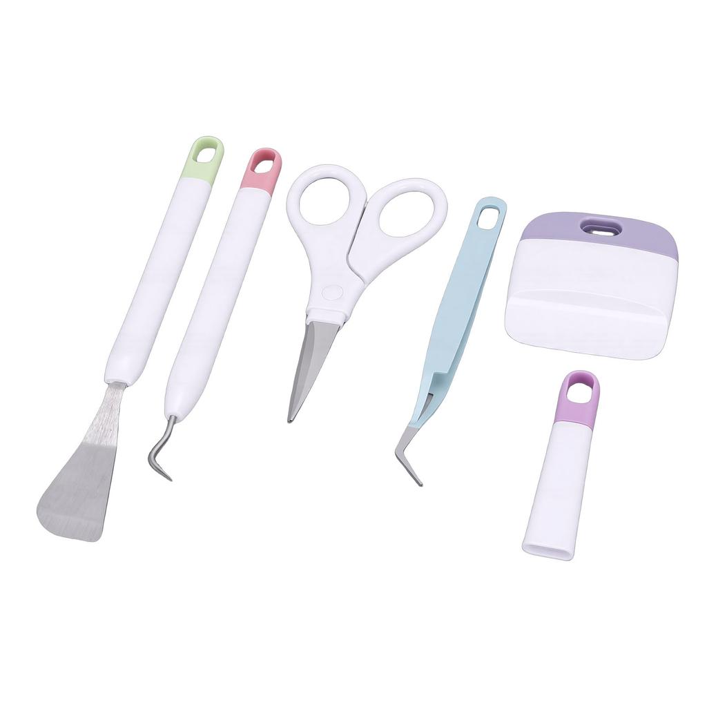 Craft Weeding Tool Set Tweezers Spatula Weeder Scraper Scissor Craft Tool Kit for Home Studio
