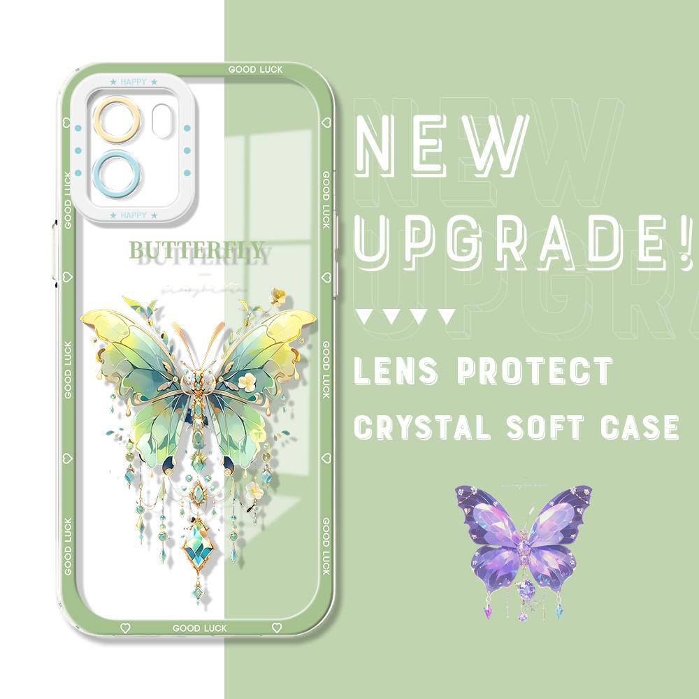 

Протиударний кришталевий чохол з мультяшним астронавтом, повне покриття, захист камери, прозорий м’який чохол для телефону для Vivo Motorola Vivo Y01