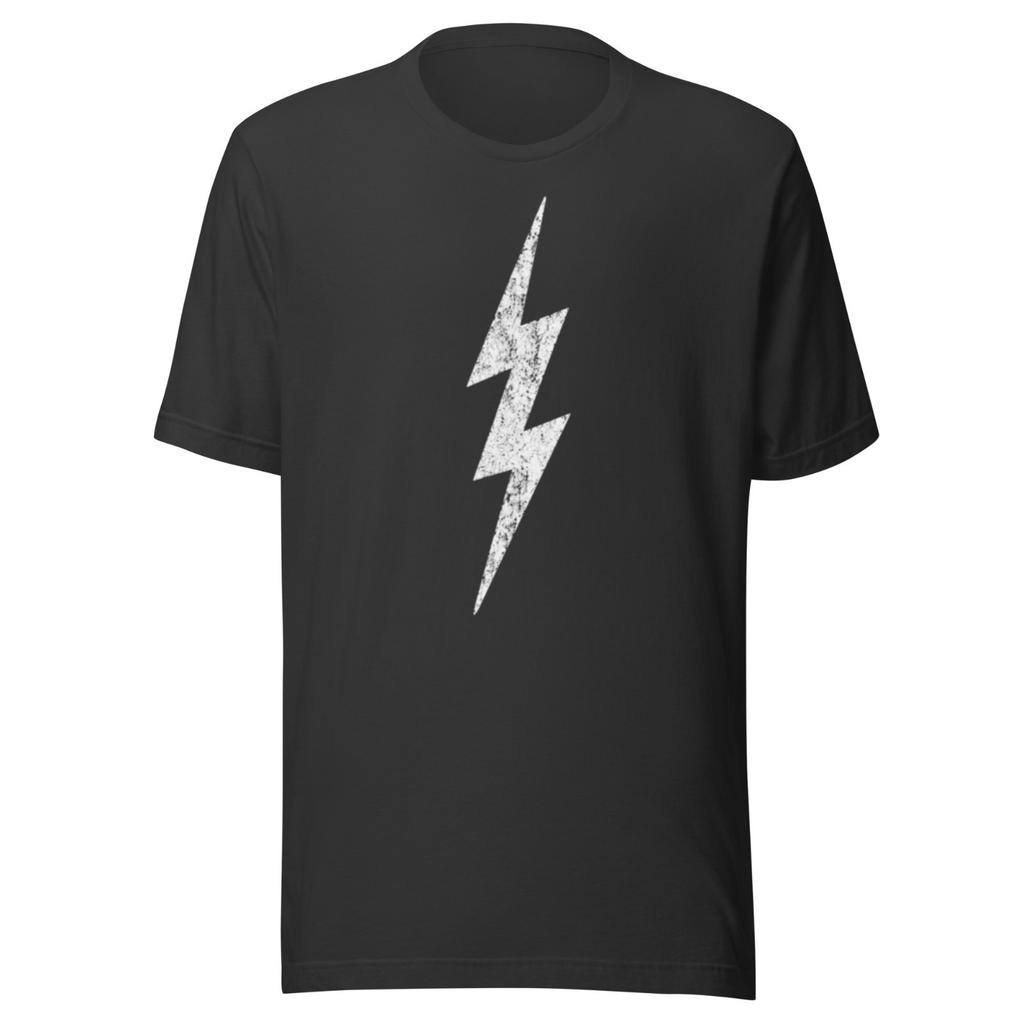 Distressed Lightning Bolt T-Shirt Retro Electric Bolt Shirt Rabbit Lightning