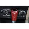 Fit For Benz GLK 2009-2015 ABS Red Carbon Fiber Inner Gear Shift Knob Cover Trim