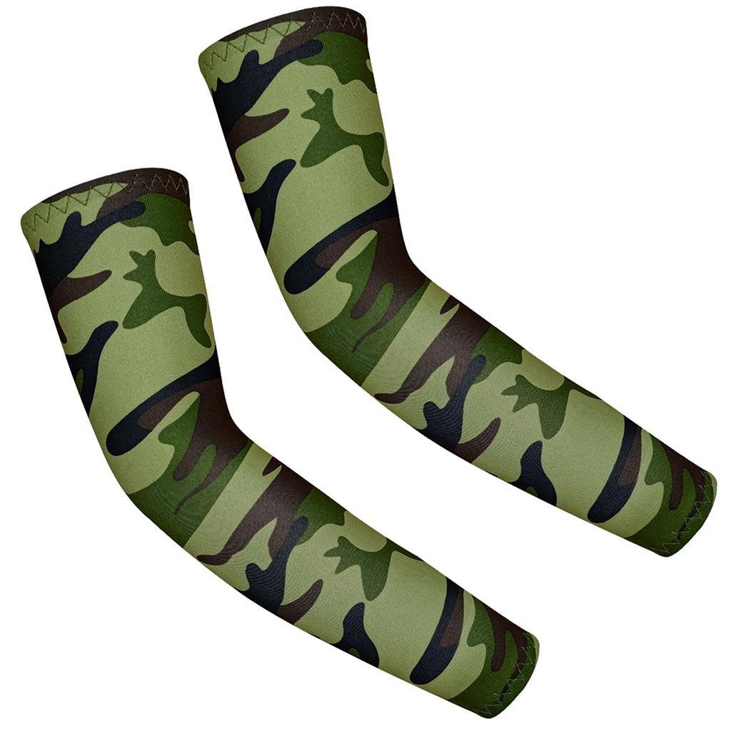 1 Pair Kids Sports Cooling Arm Sleeves Cover Sun UV Protection Elastic Ice Cuff Cycling Arm Warmer For 4-12 Years Girls Boys