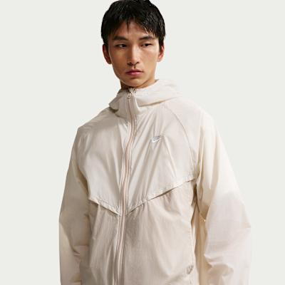 Nike Jackets Men s Light Earth Brown/Milk White II/White Hooded Modera S