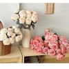 7PCS/Bundle 7 Head Simulation Rose Flower Multicolor Faux Flower  Home Decoration