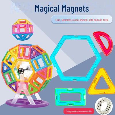 Magnetic Puzzle Castle Building Blocks: Children's Toy Set