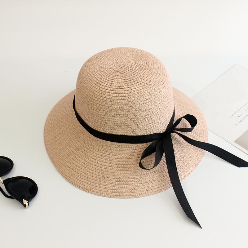 Summer Straw Big Foldable Beach Sun Straw Floppy Sun Block UV Protection Hat Ladies Outdoor Travel Hat