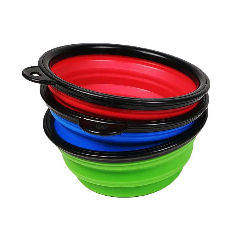 Outdoor Travel Portable Feeding Bowls Cat Dog Bowl Pet Items Dog Food Bowl Food Water Container Silicone Bowl Collapsible