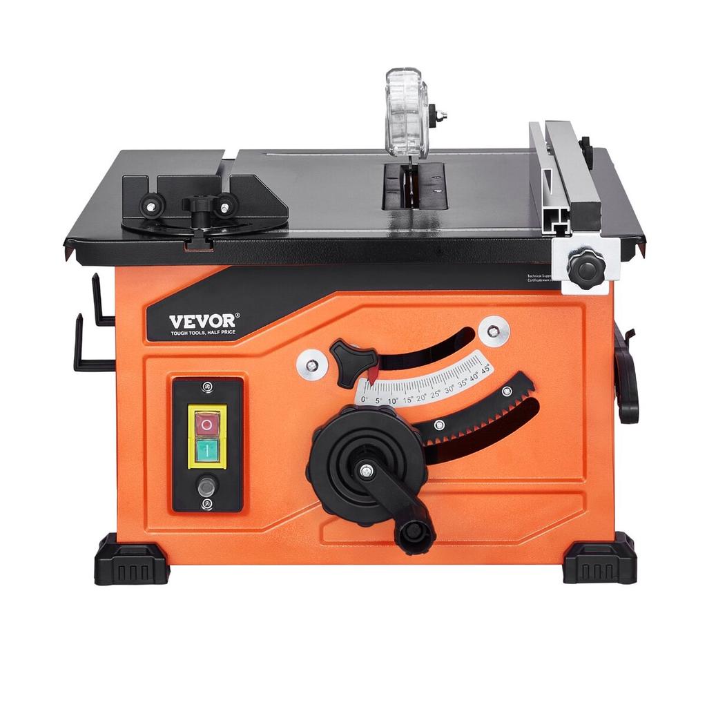 Table Saw, 1200 W Portable Compact Tablesaw, 210 MM Saw Blade O.D Construction Circular Saw, 225 MM Max. Cutting Capacity, 4800 RPM Cutting Speed,