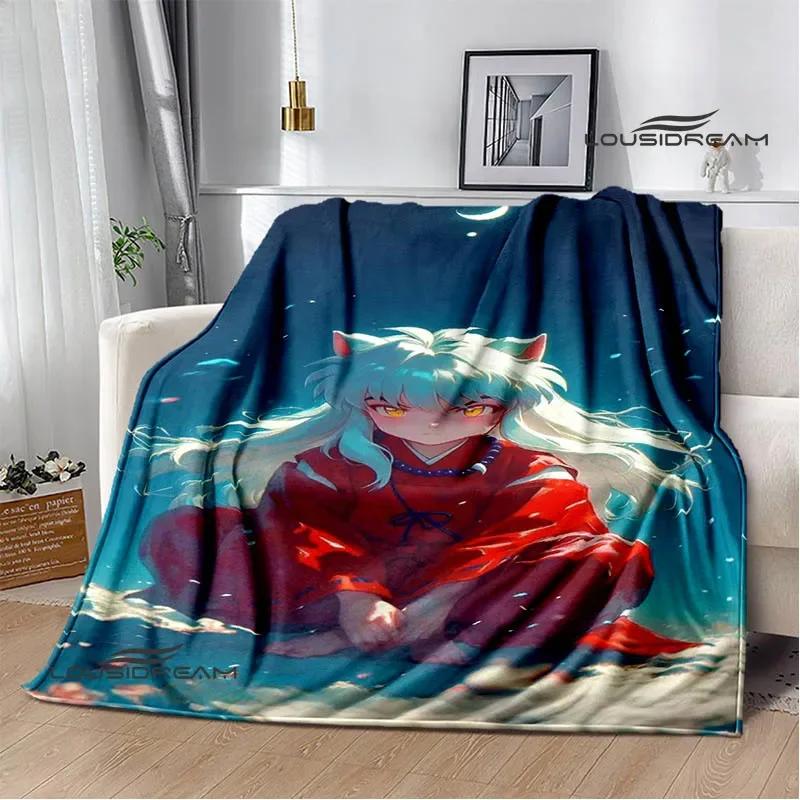 3D Inuyasha Cartoon Printed blankets Picnic blanket Warm Flannel blankets Home bed linings blankets for beds Birthday Gift