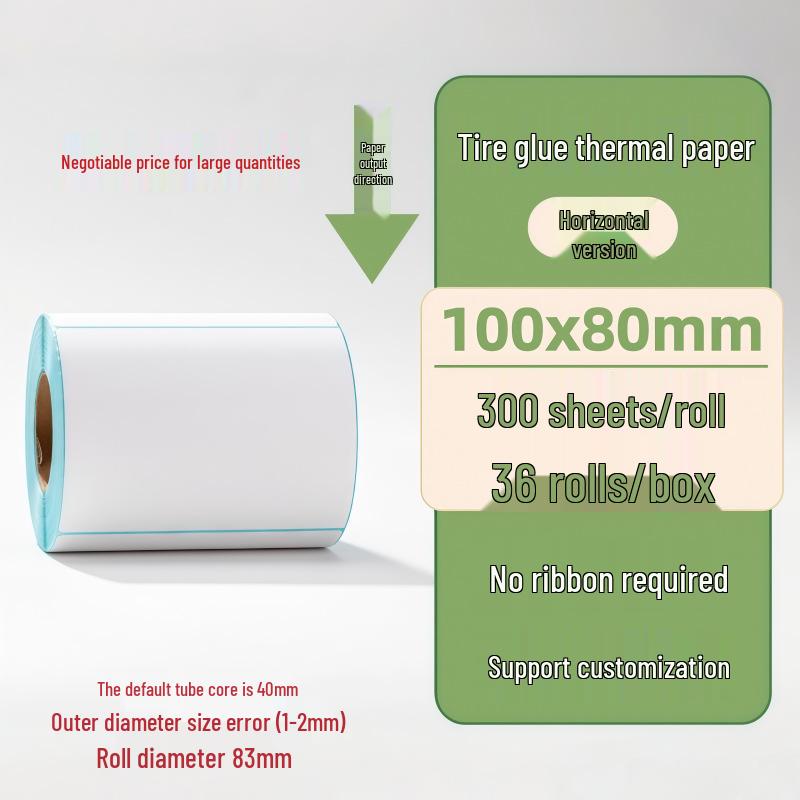 Samoprzylepne etykiety termiczne na kody kreskowe 100×150 mm - Trwałe i wodoodporne do logistyki