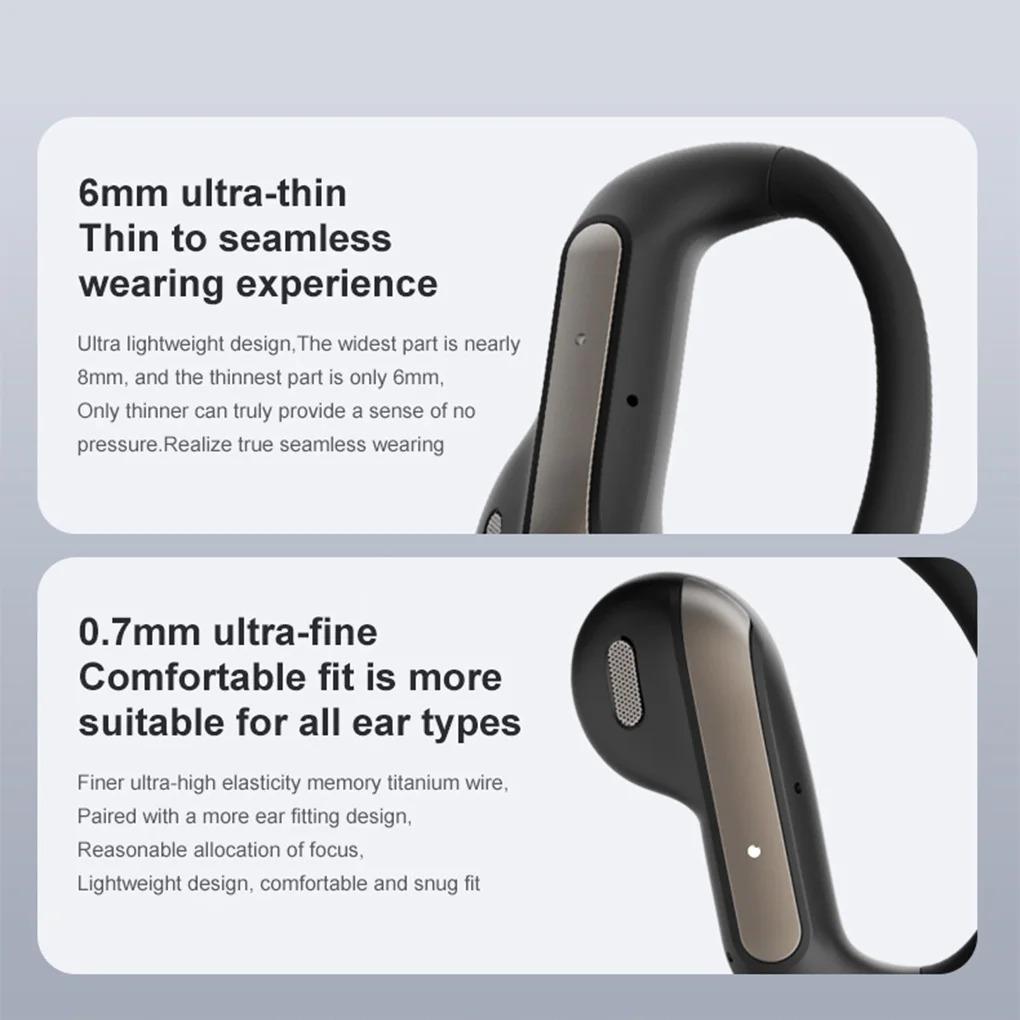 YJ55 Smart Bluetooth Headphones Open Semi-in-ear Air Conduction True Wireless Sports Long-lasting Bluetooth Headphones NEW 2025