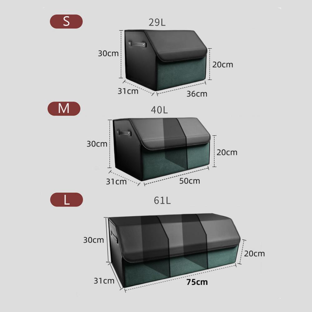 Custom Fit Collapsible Car Trunk Storage Box For Toyota RAV4 Coralla Hilux Camry 40 Storage Organizing box Accessories