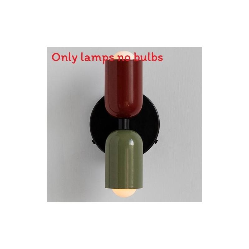 Retro Iron Wall Light With Dual Heads For Home Interior And Bedroom Use