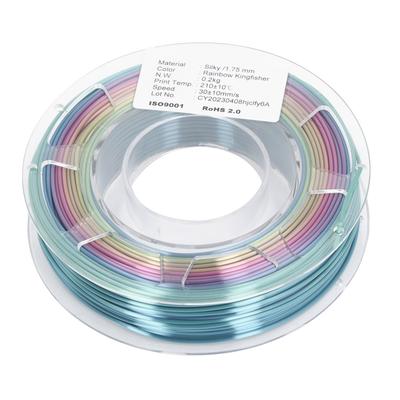 1,75 mm 3D-Drucker-PLA-Filament, Regenbogen-Farbverlaufs-Druckerfilament für ANYCUBIC, 200 g