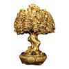Wealth Tree Chinese Pure Copper Bring Lucky Money Tree Ornaments Pot Tree Living Room Office Desktop Decoration