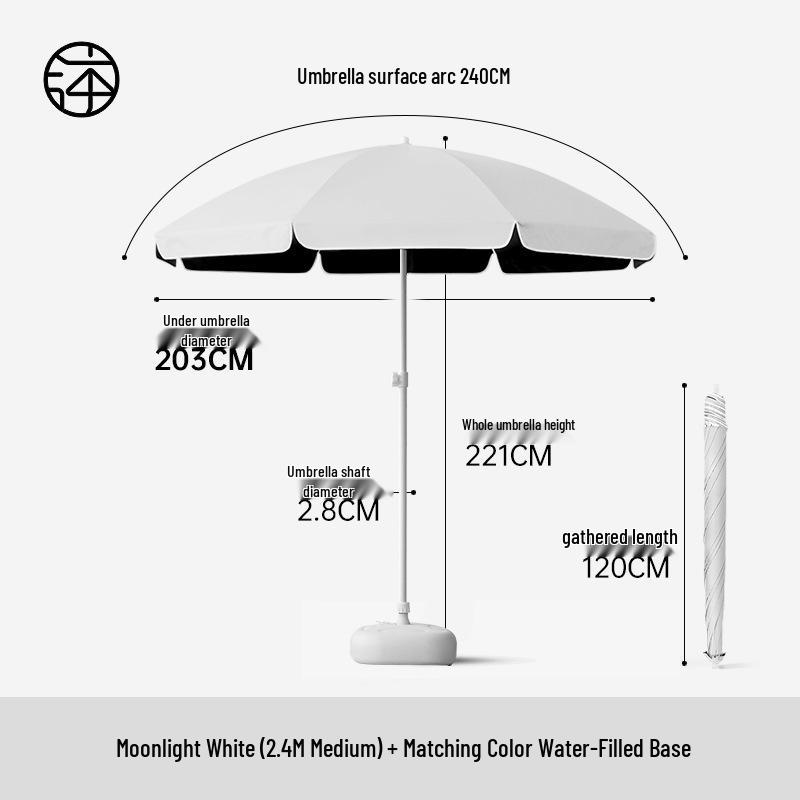 Large Outdoor Sunshade Commercial Stall Umbrella