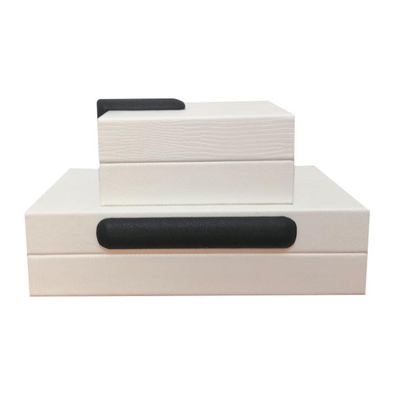 Nordische Leder-Schmuckschatulle, Modellraum-Aufbewahrungsboxen, kreative Luxus-Ornament-Organisation, Uhrengehäuse, Display, Perlen, Schmuckzubehör, Verpackung