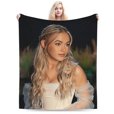 Freya Skye British Singer Actress Blankets  Warm Soft Plush Throw Blanket For Children Home Decor Flannel Bedspread Bed Cover