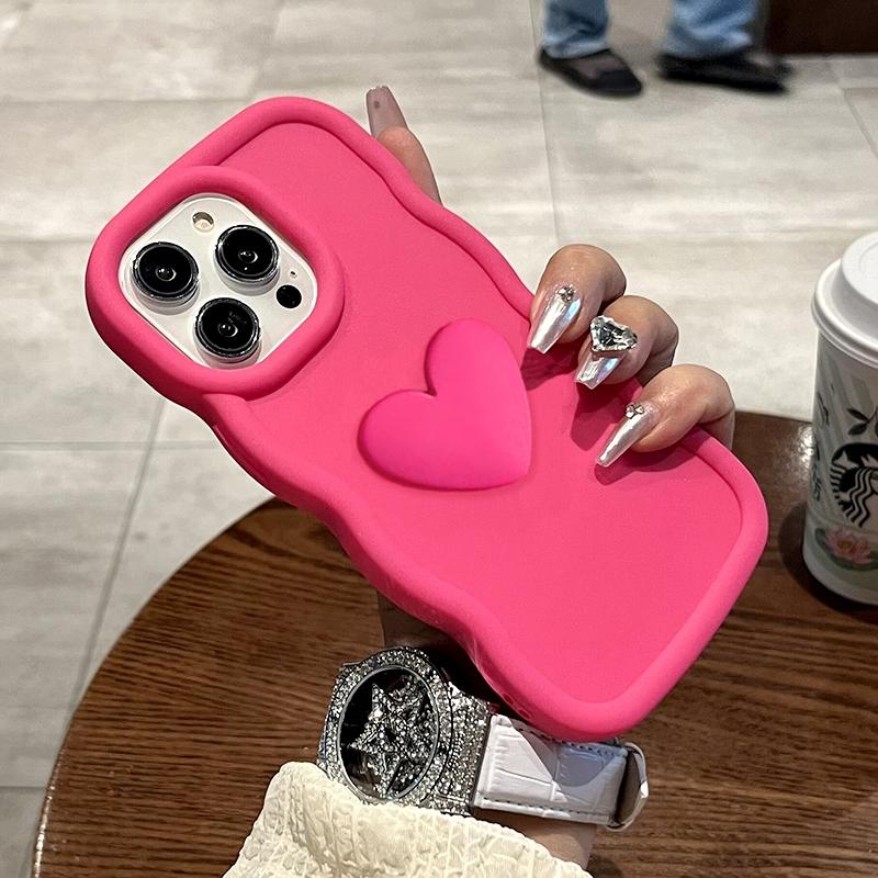 Redmi10c Love Heart Candy Wavy Silicone Case For Xiaomi Redmi 10c 10a 12c 13c 12 4g 5g 10 9 9c A3 Shockproof Soft Cover Redmi13c
