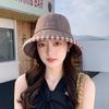 Summer Sun Protection Hat With Large Brim And Butterfly Bow For Outdoor Leisure